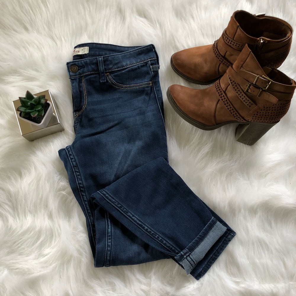 Hollister Dark Blue Women's Skinny Jeans